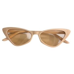 Beige Cat Eye Sunglasses